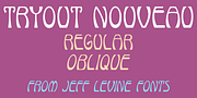 Tryout Nouveau JNL, a Font by Jeff Levine Fonts (Thumbnail 1 of 5)