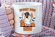 Retro Halloween Bundle PNG, Ghost, an Illustration by Black Bird Studio (Thumbnail 3 of 4)