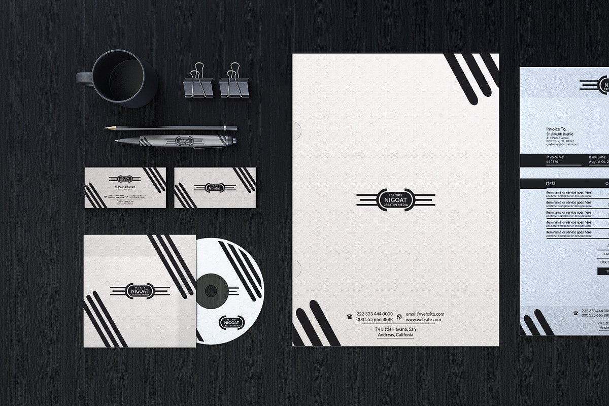 Black Branding Identity, a Product Mockup by TheFeture (Photo 6 of 10)