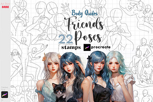Procreate Anime Friends Body Guides