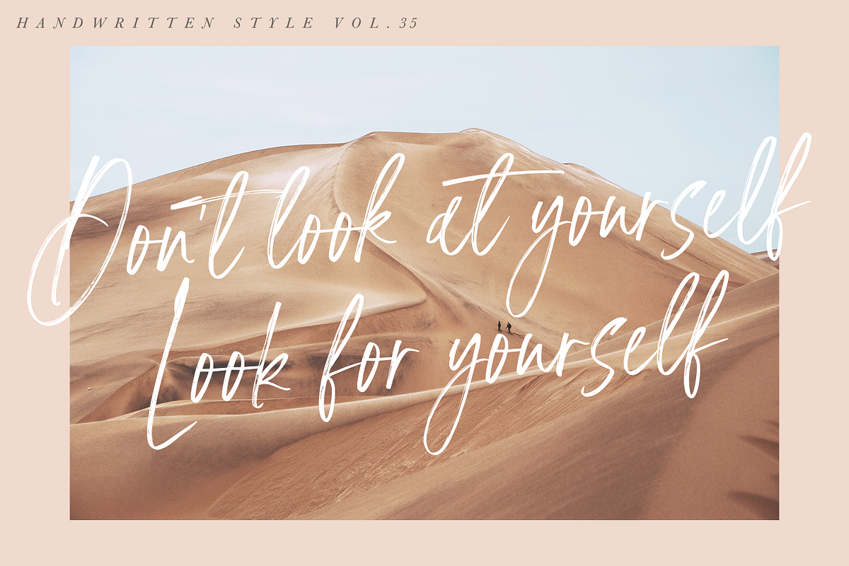 Neutral Autumn - Handwritten Font, a Script Font by Megi Satyo Widodo (Photo 16 of 17)