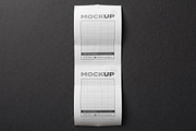 Ticket Receipt Mockups Collection, an Advertising Mockup by Luuqas Design (Thumbnail 3 of 4)