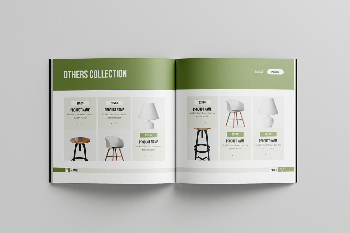 Square Product Catalog Template, a Brochure Template by Spark_Creative (Photo 10 of 15)