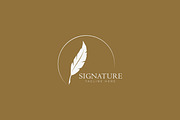 Feather Pen Signature Luxury Logo, a Branding & Logo Template by Signatoro (Thumbnail 2 of 3)