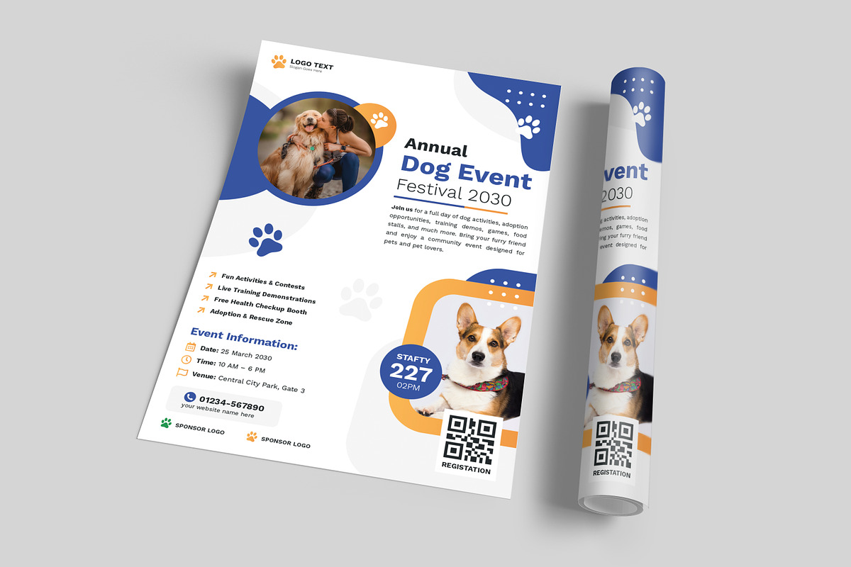 Dog Event Festival Promotion Flyer, a Flyer Template by zahidhossainalif (Photo 3 of 4)
