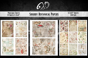 Shabby Botanical Papers