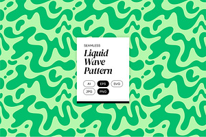 Liquid Wave Pattern, a Pattern Graphic by Neermana