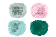 Watercolor flowers, corners, an Illustration by swiejko (Thumbnail 3 of 3)