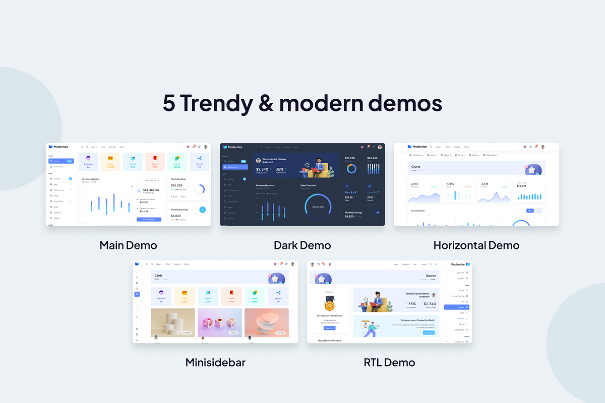 Modernize Nuxtjs Admin Template, a Templates & Theme by AdminMart (Photo 4 of 7)