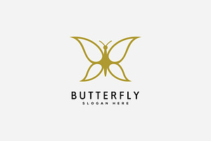 Butterfly Logo Design Animals