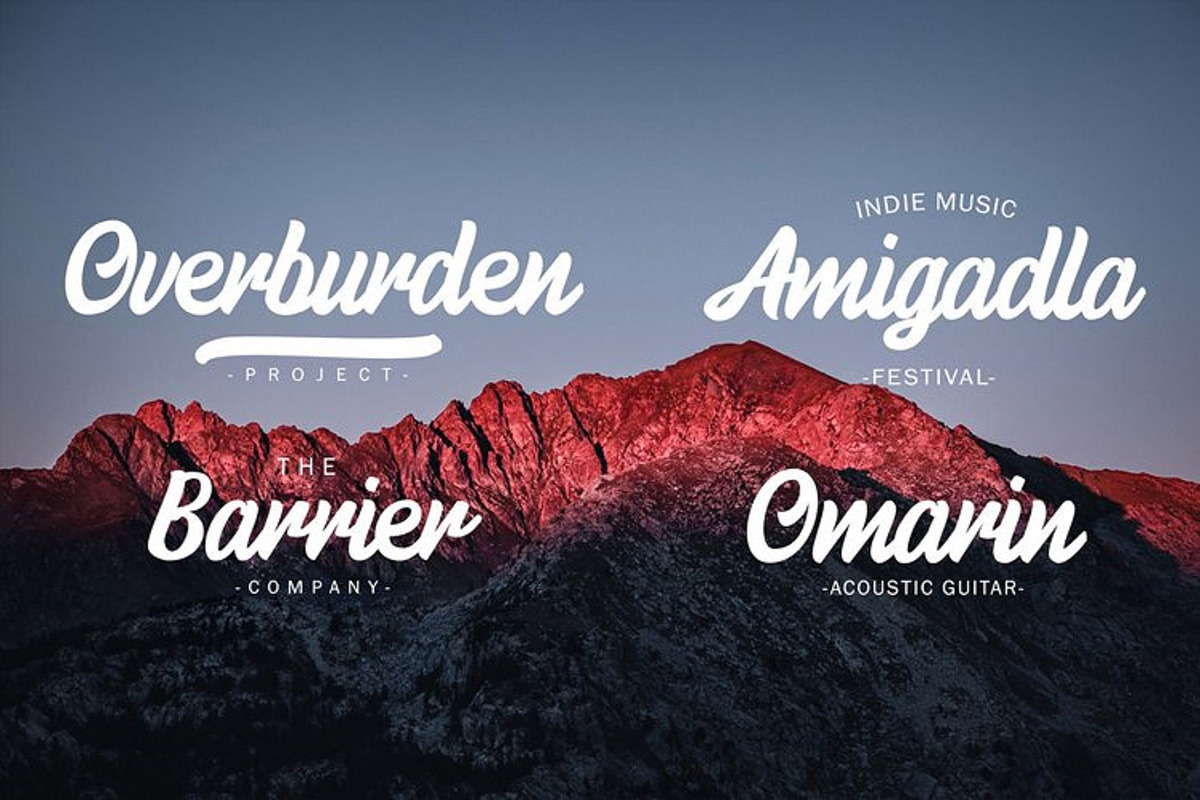 Malaga Script for Branding, a Script Font by Black Junst (Photo 3 of 6)
