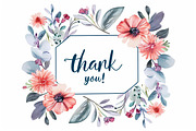 Thank You Card Set - Watercolor, an Illustration by hafijul (Thumbnail 8 of 13)