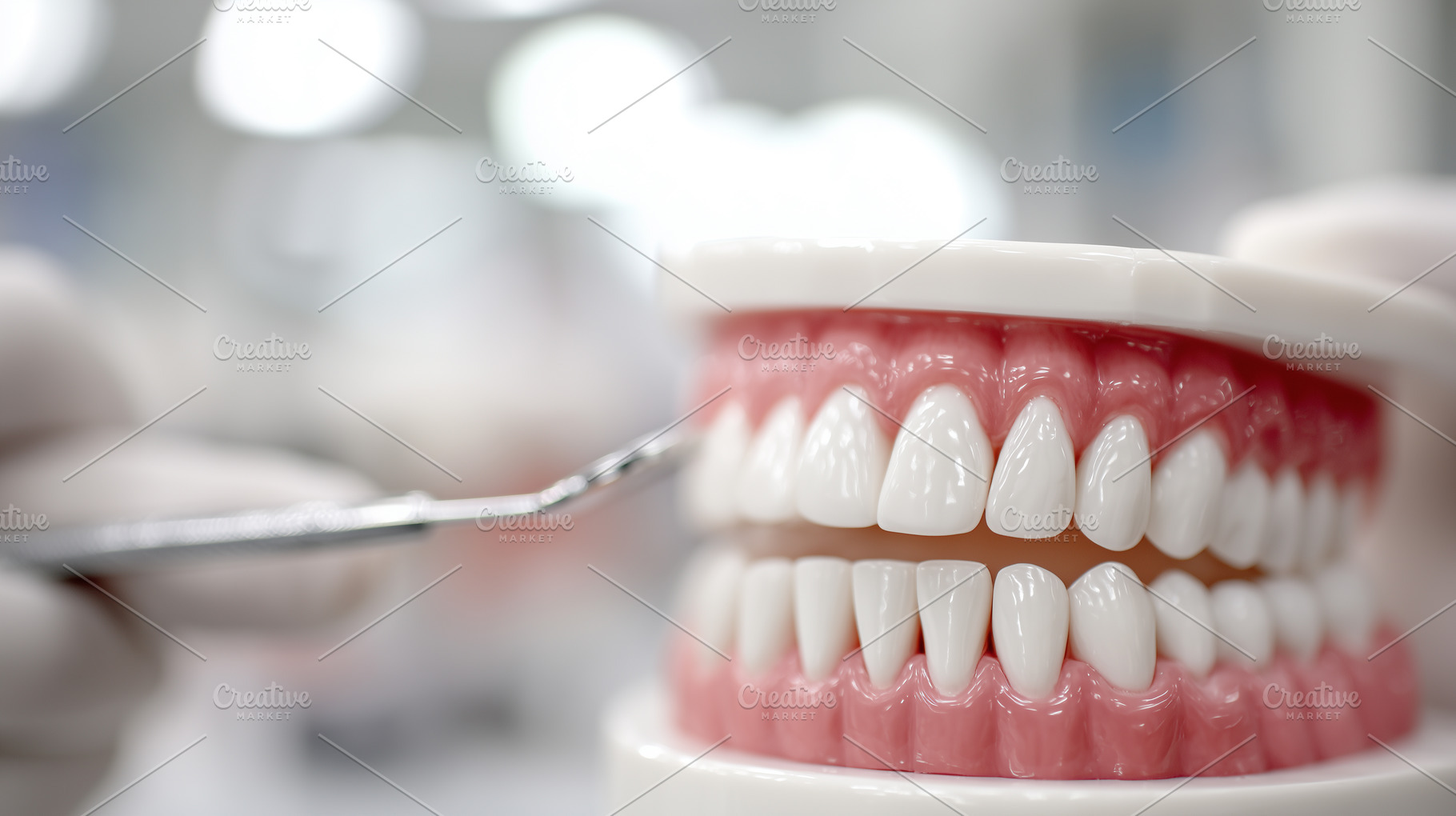 Close up of a dental model, a Health & Medical Photo by MistyDay