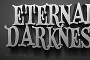 Gothic 3D Editable Text Effect, a Layer Style Add-On by Mockmenot (Thumbnail 3 of 3)