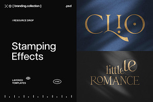 Foil Stamping Mockups, a Mockup by Design Squad