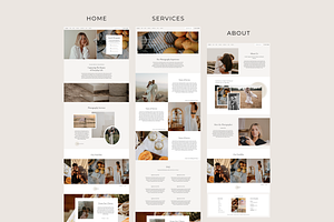 Showit Website Template: Rosalie