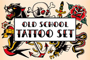 Old School Tattoo Vector Pack, an Animal Illustration by Andres M Rodriguez (Thumbnail 1 of 8)