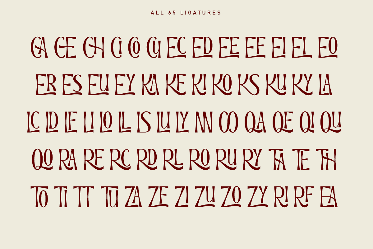 Channery - Modern Ligatures Font, a Serif Font by Say Studio (Photo 11 of 13)