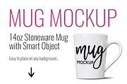 14oz Tapered Mug Mockup, a Cups & Container Mockup by SarahDesign (Thumbnail 4 of 5)