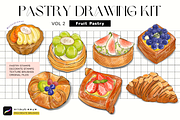 Procreate Fruit Pastry Brush Pack, a Brush Add-On by Artbykimmyw (Thumbnail 1 of 8)
