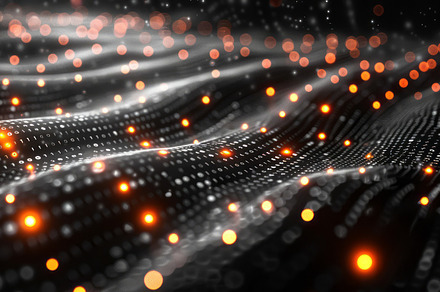 Black Background With Orange Dots, a Background Photo by ImageMir