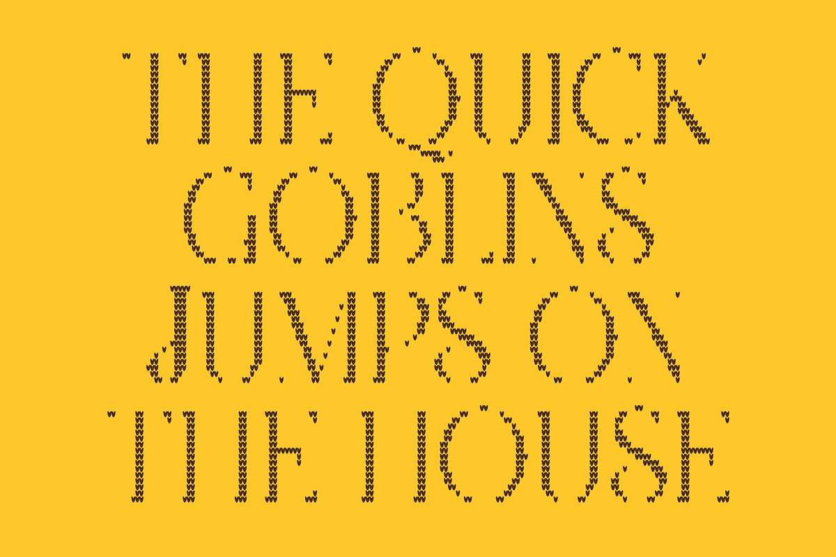 CS Asena Knitted, a Serif Font by Craft Supply Co. (Photo 4 of 8)