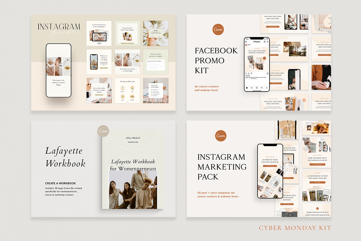 Cyber Monday Bundle | Canva, a Magazine Template by Ralony (Photo 3 of 6)