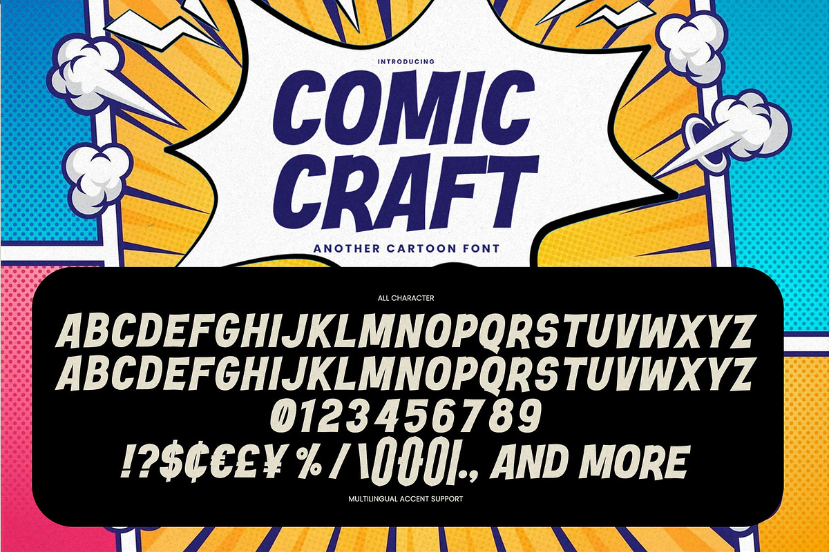 Comic Craft – Another Cartoon Font, a Sans Serif Font by Gassstype (Photo 6 of 8)