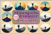 Mountain Explorer Silhouette Bundle, an Object Graphic by Gfx_Store (Thumbnail 1 of 13)