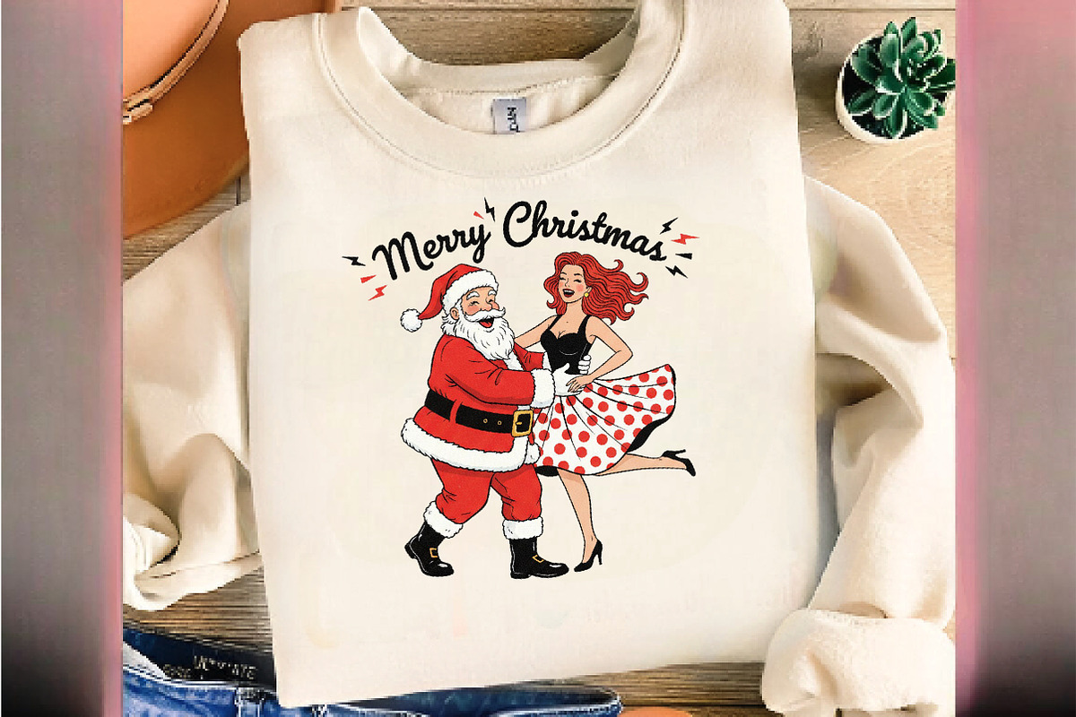 Merry Christmas Dancing Santa PNG, an Illustration by DreamArtGraphic (Photo 5 of 5)