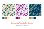 Colorful Java Batik Pattern, a Pattern Graphic by astrographic (Thumbnail 3 of 10)