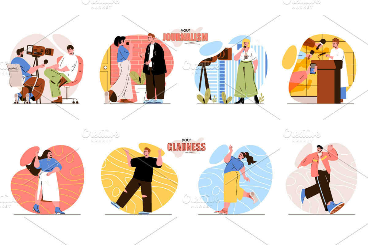 Flat People Concept Illustrations, a Finance Illustration by alexdndz (Photo 7 of 14)