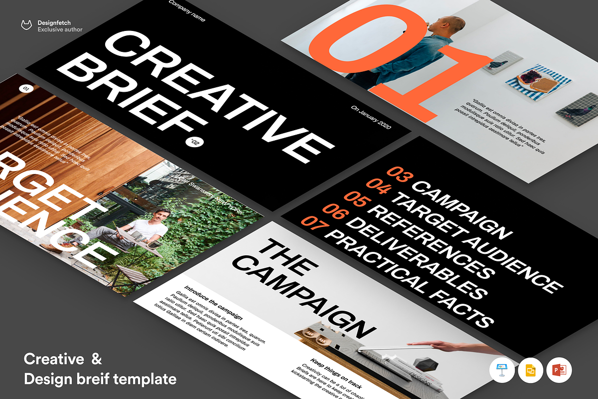 Creative Design Brief template, a Presentation Template by Oday Noon (Photo 7 of 7)
