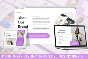Fashionsa - Fashion Google Slides, a Presentation Template by SlideFactory