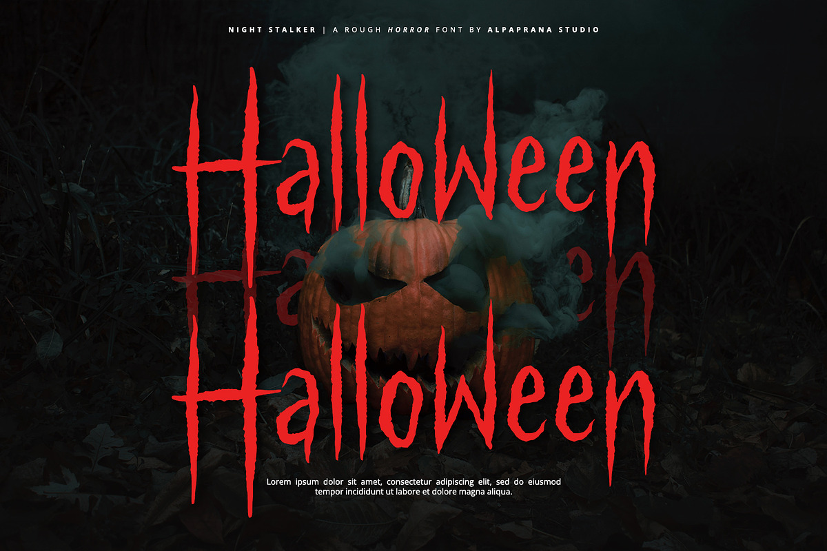 Night Stalker - Rough Font, a Script Font by Alpaprana (Photo 8 of 12)