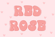 Red Rose Retro Valentine Font, a Handwritten Font by Freeling Design House (Thumbnail 1 of 5)