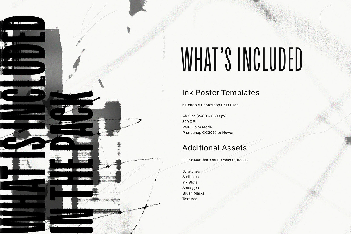 Ink Poster Templates, a Poster Template by Inartflow (Photo 2 of 14)
