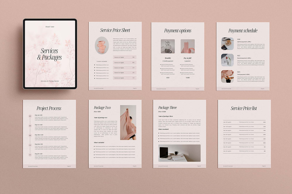 Services & Pricing Guide Template, a Magazine Template by Sierra Creative Studio (Photo 7 of 13)