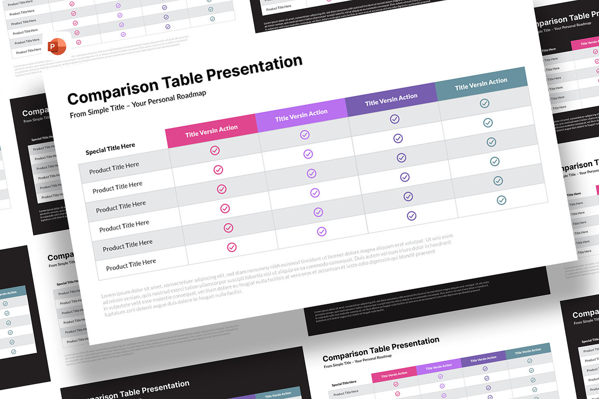 Comparison Table for PowerPoint