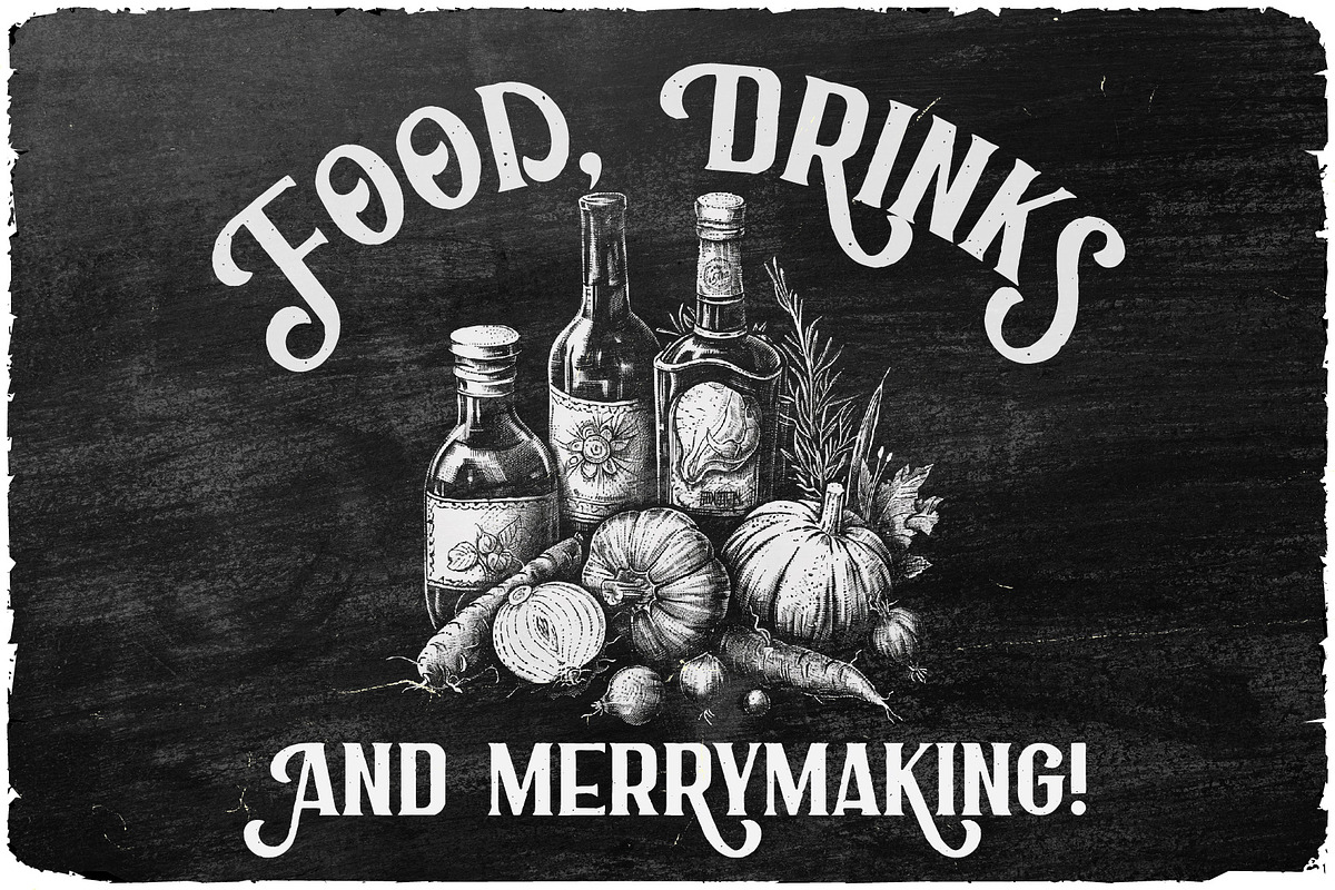 Old Tavern Vintage Label Font, a Serif Font by JumboDesign (Photo 3 of 6)