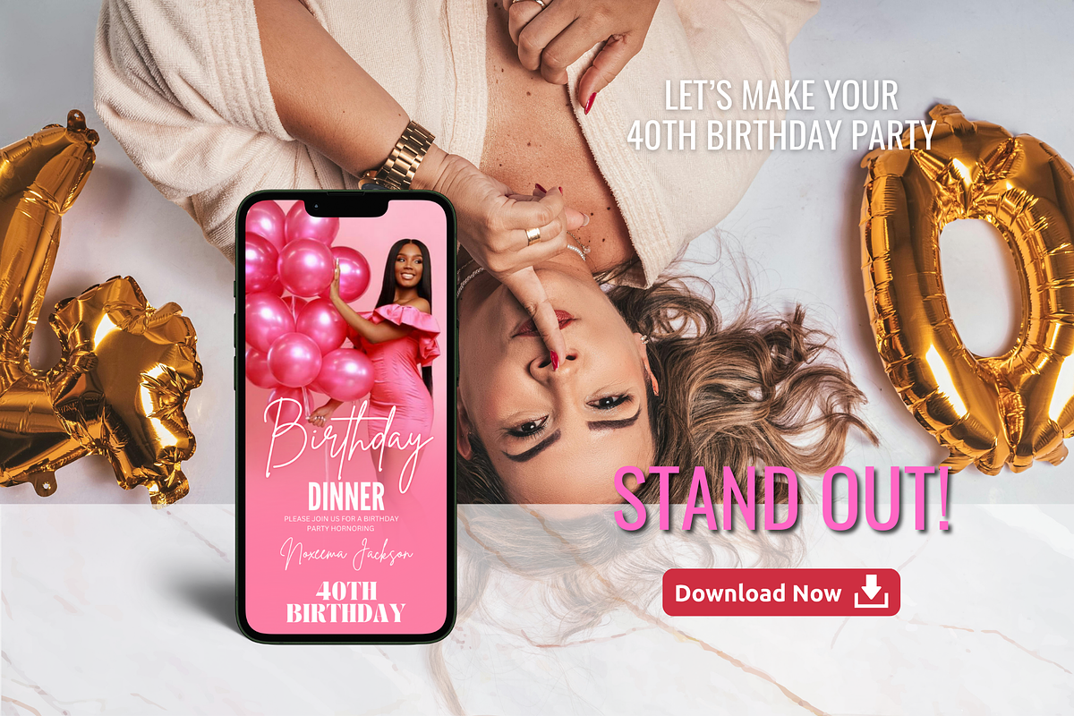 40th Birthday Invitation preview 7