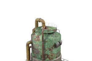 Rusty Industrial Tank