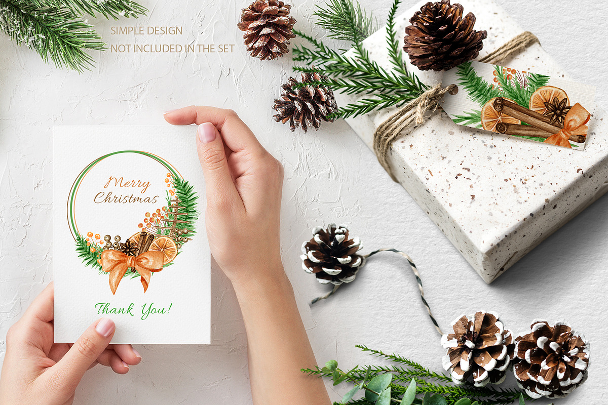 Boho Christmas wreath frame, an Object Graphic by svetlanaARTdreams (Photo 13 of 16)