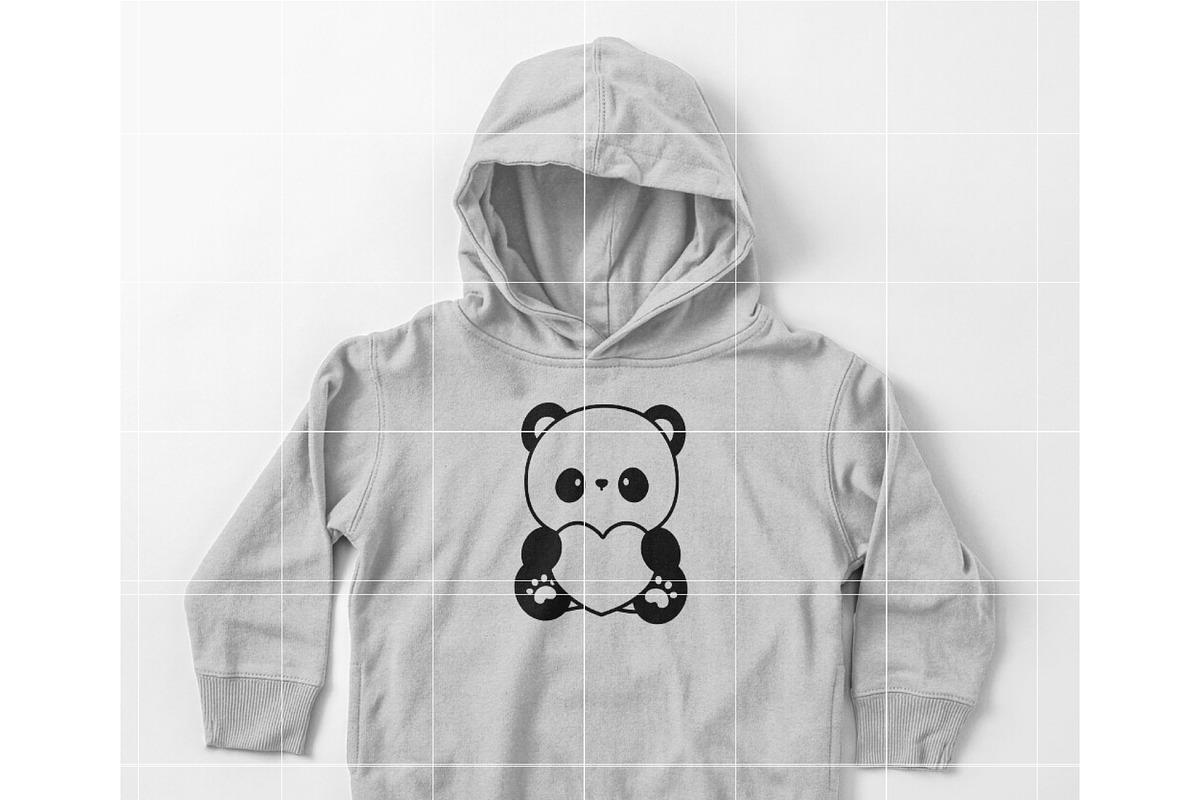Cute Panda with Heart SVG | Kawaii V, an Illustration by TheHitShop (Photo 10 of 10)