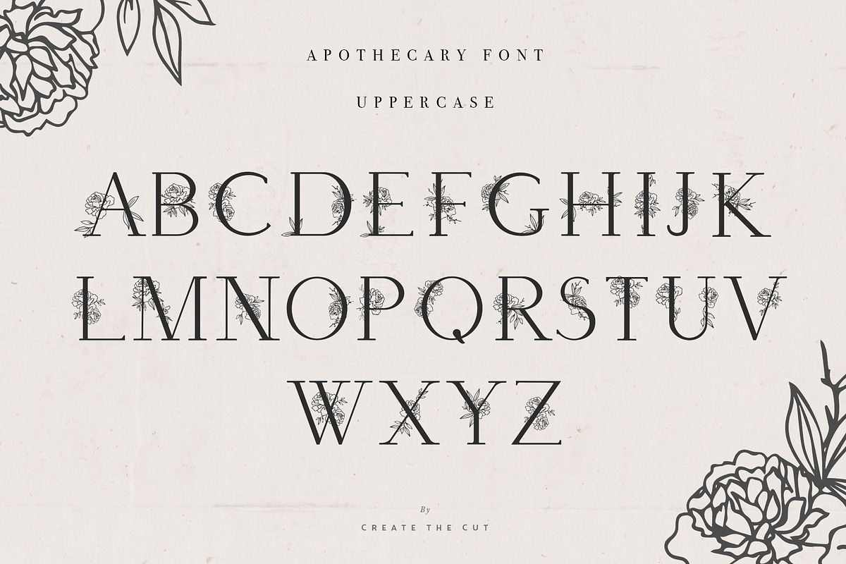 Apothecary Display Font preview 3