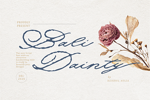 Bali Dainty-Rough Script