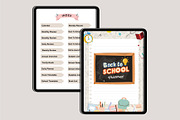 2025 Back To School Digital Planner, a Stationery Template by Designmela01 (Thumbnail 3 of 10)