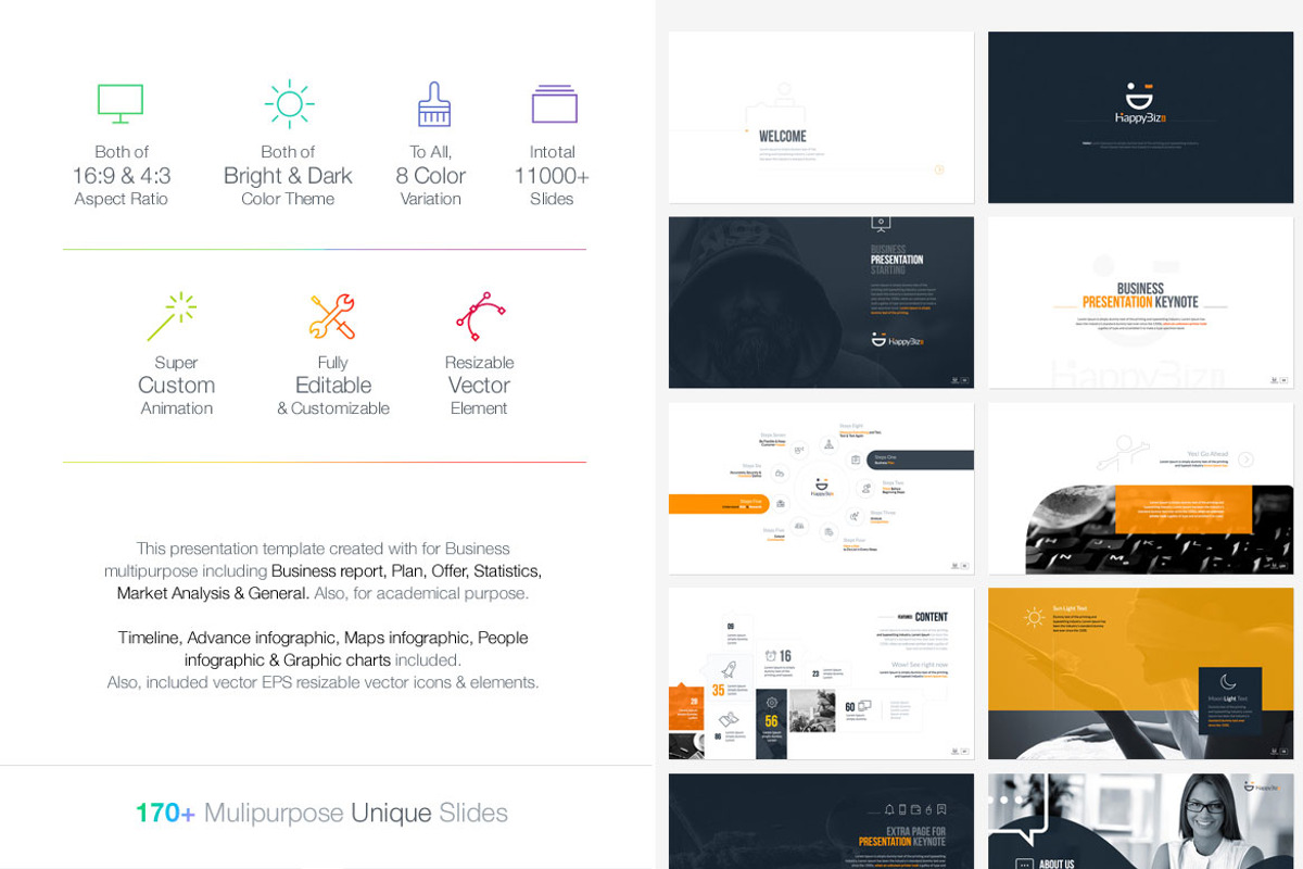 Beta | Minimal Keynote Template preview 3