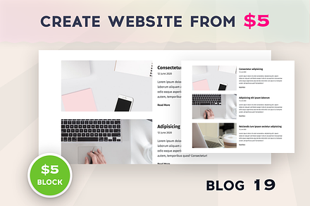 Uny Builder Blocks - Blog 19, a Bootstrap Template by emagweb