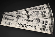 Grungy Rock Event Ticket, an Invitation Template by Konakchiev (Thumbnail 1 of 3)